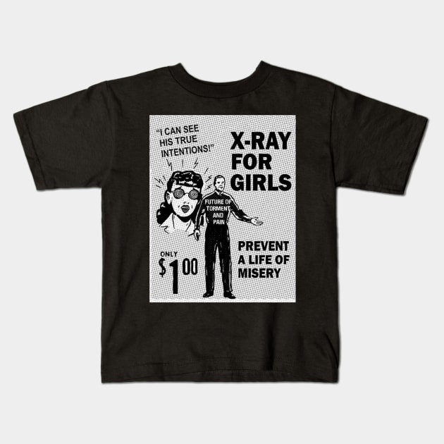 X-Ray For Girls Kids T-Shirt by funhousejen